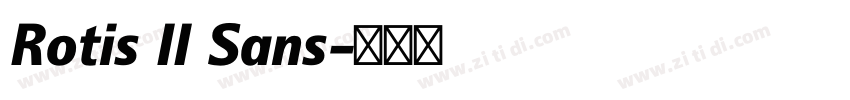 Rotis II Sans字体转换